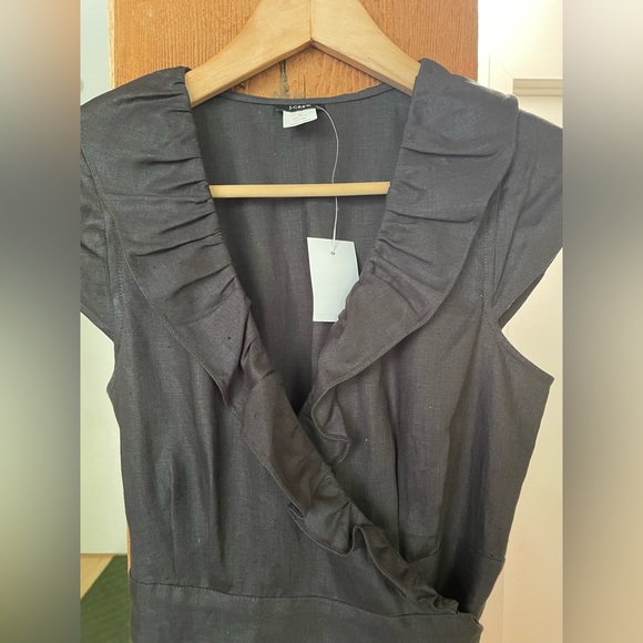 J Crew 100% Linen wrap-around dress - tags still on! - Picture 2 of 5